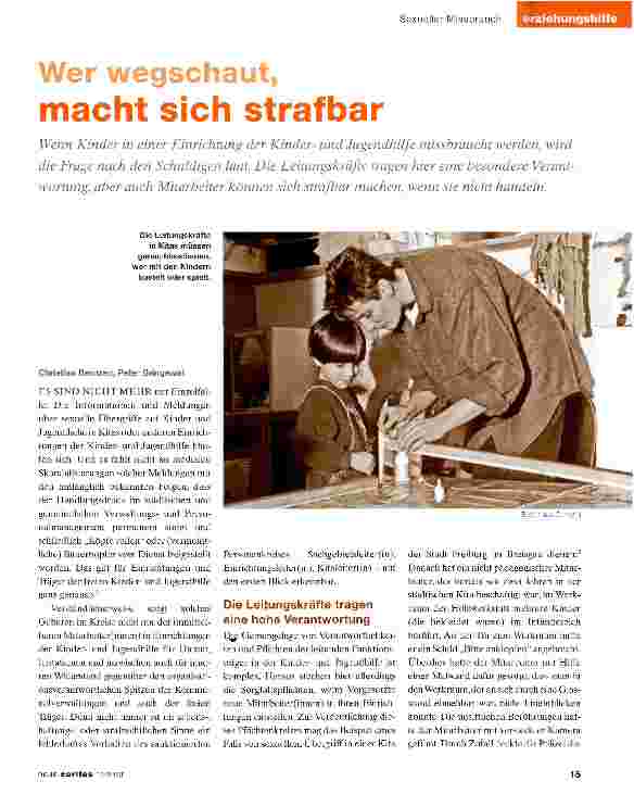 Vorschauseite 1: Wer wegschaut, macht sich strafbar