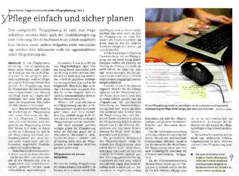 Vorschauseite 1: Pflege einfach und sicher planen
