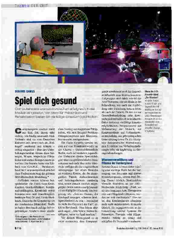Vorschauseite 1: Spiel dich gesund