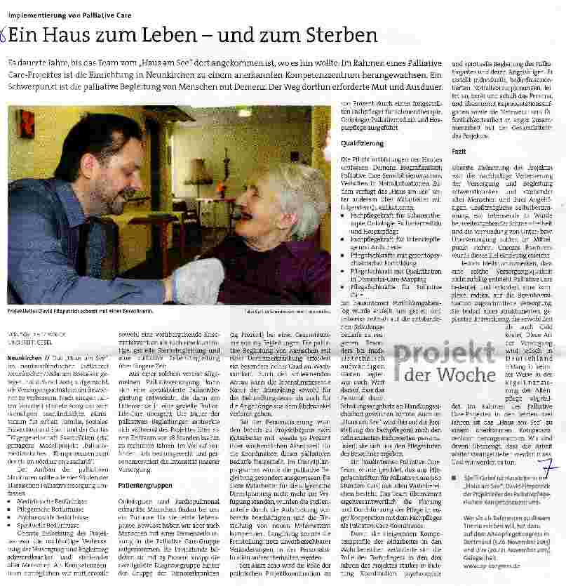 Vorschauseite 1: Ein Haus zum Leben - und zum Sterben