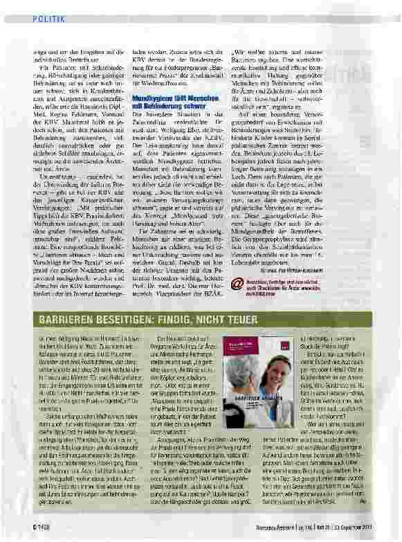 Vorschauseite 2: Barrieren gibt es nicht nur äußerlich