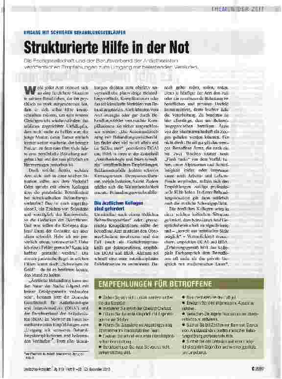 Vorschauseite 1: Strukturierte Hilfe in der Not