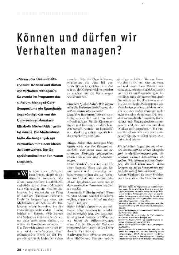Vorschauseite 1: Können und dürfen wir Verhalten managen?