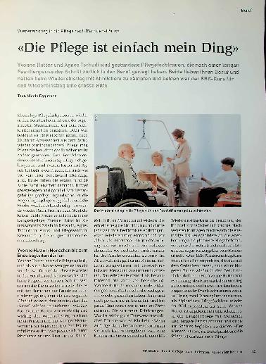 Vorschauseite 1: "Die Pflege ist einfach mein Ding."