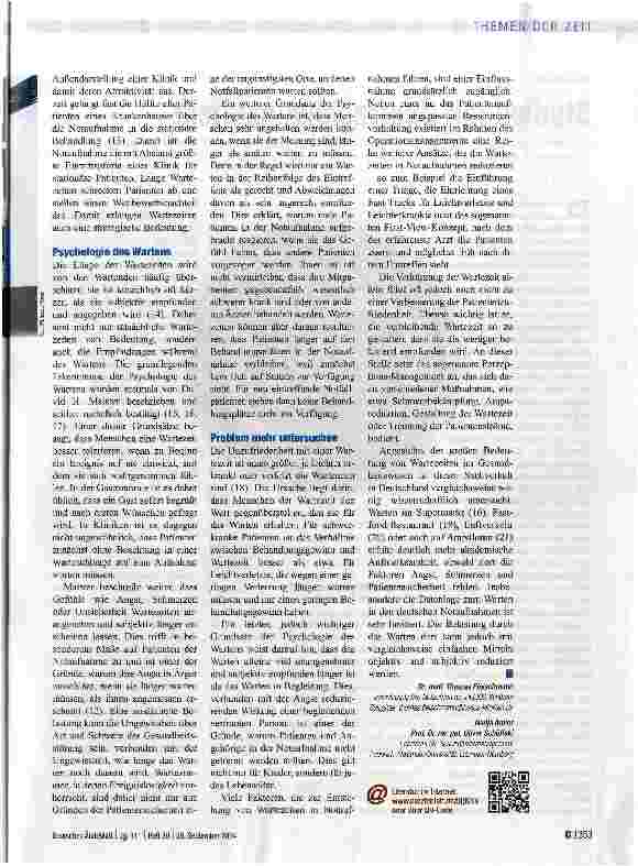 Vorschauseite 2: Ökonomie und Psychologie des Wartens