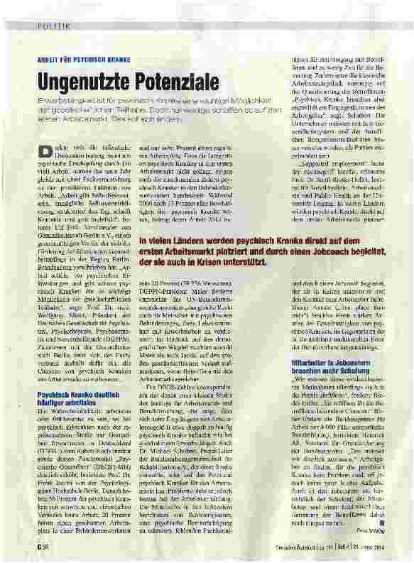 Vorschauseite 1: Ungenutzte Potenziale