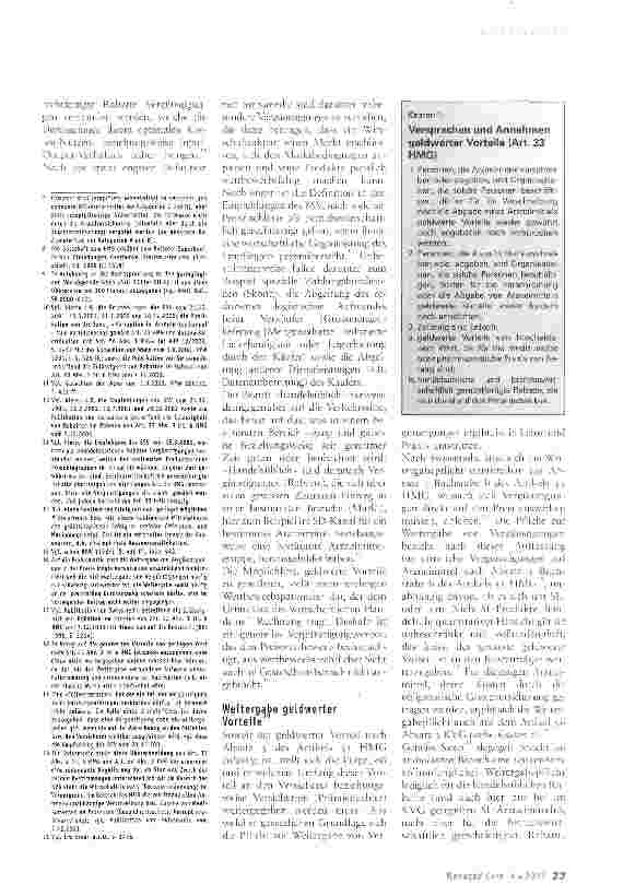 Vorschauseite 2: Anreize selbstdispensierender Ärzte, Vergünstigungen auszuhandeln -oder: Was Managed Care bewirken kann