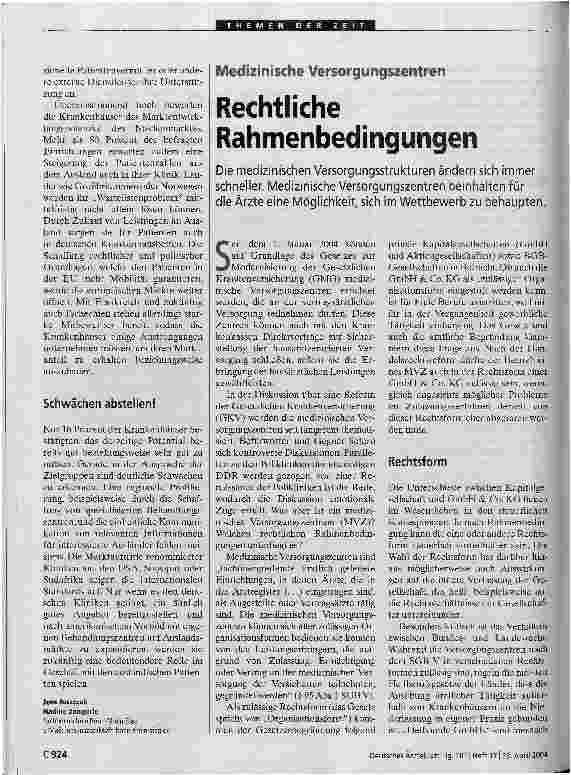 Vorschauseite 1: Rechtliche Rahmenbedingungen