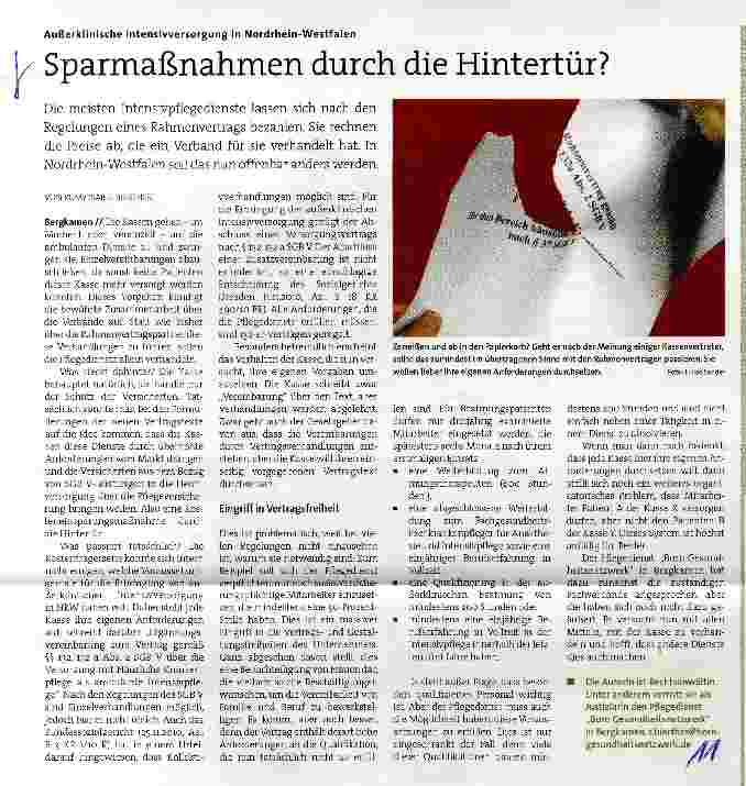 Vorschauseite 1: Sparmaßnahmen durch die Hintertür?