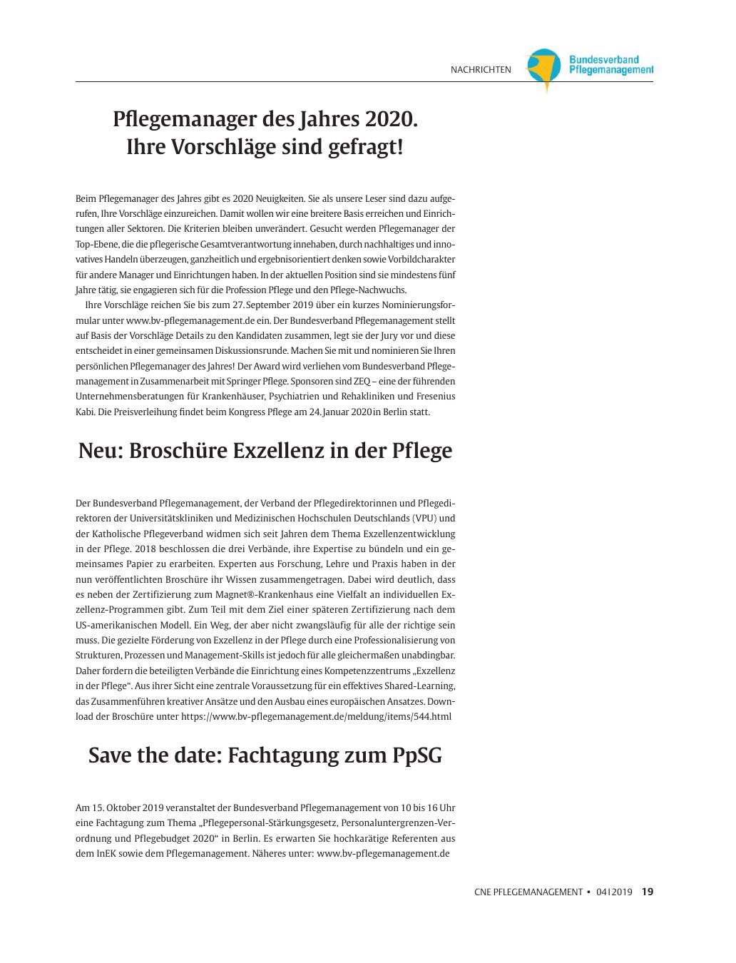 Vorschauseite 1: Nachrichten