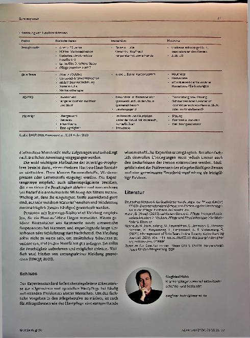Vorschauseite 3: Intakte Haut: Tipps für die Pflegepraxis