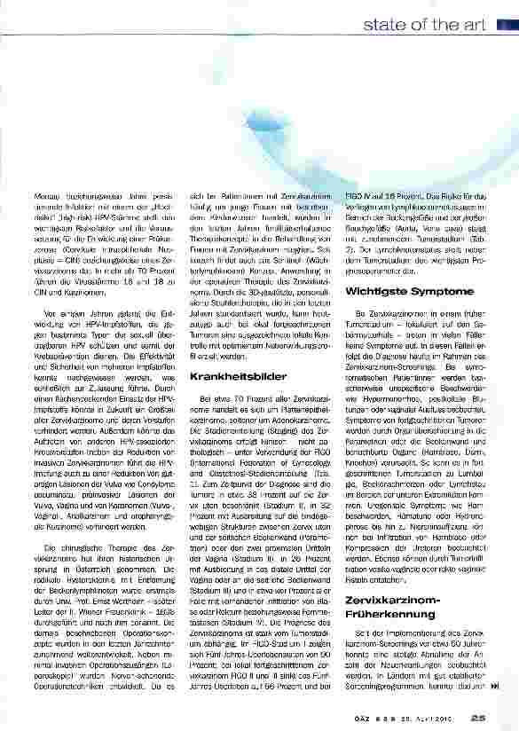 Vorschauseite 2: Zervixkarzinom