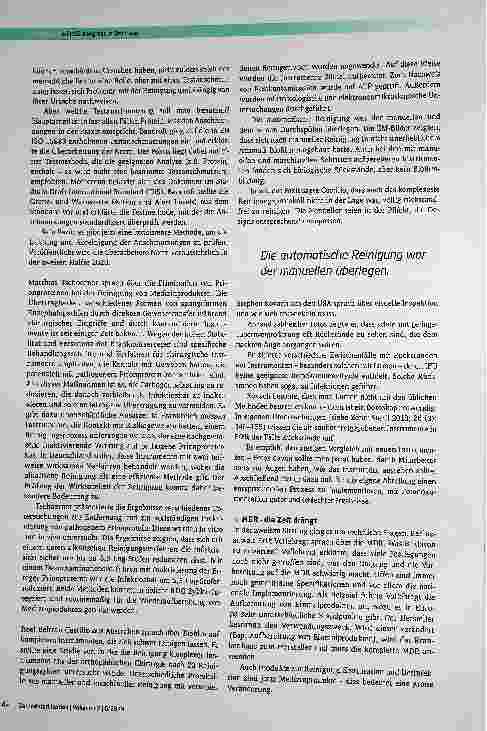 Vorschauseite 3: Weltkongress der Sterilisation in den Niederlanden