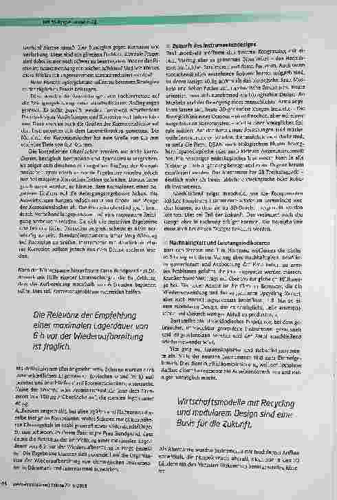 Vorschauseite 5: Weltkongress der Sterilisation in den Niederlanden