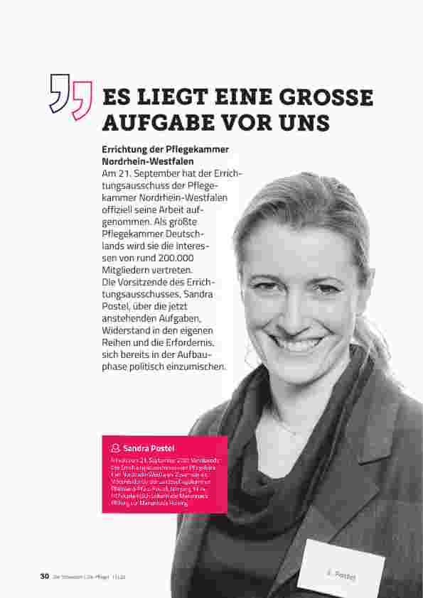 Vorschauseite 1: ES LIEGT EINE GROSSE AUFGABE VOR UNS.