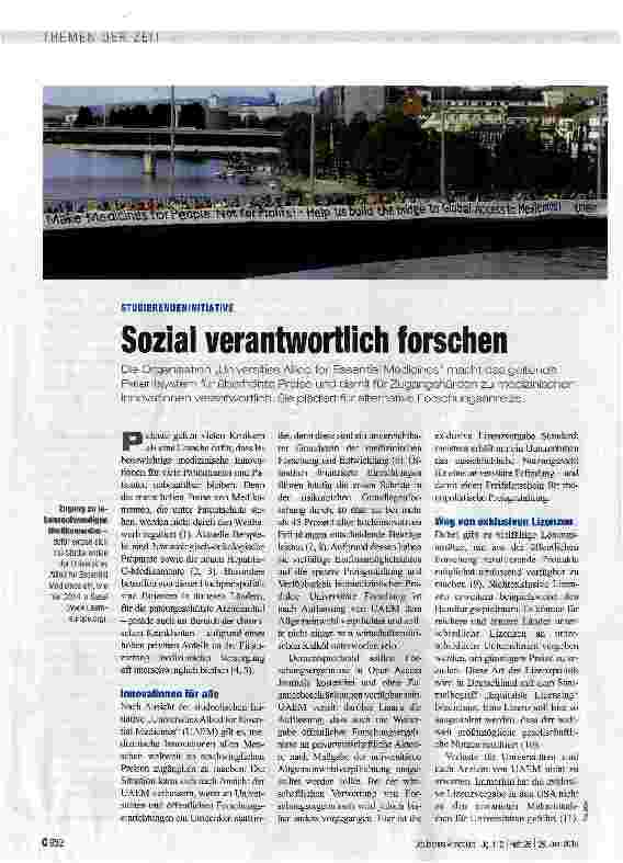 Vorschauseite 1: Sozial verantwortlich forschen