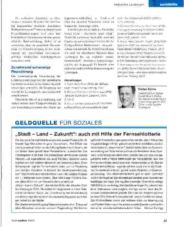 Vorschauseite 4: Ambulante Suchthilfe - ein unverzichtbarer Akteur