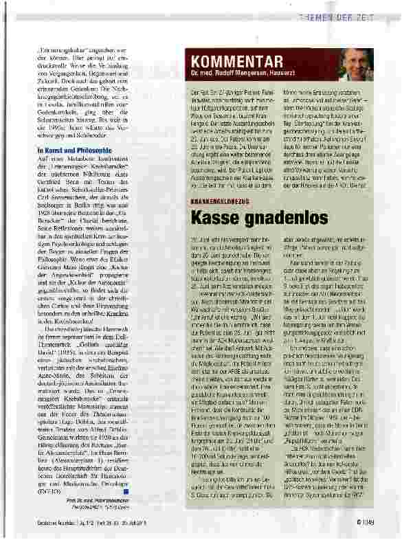 Vorschauseite 3: Erinnerungsort Krebsbaracke
