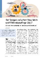 Vorschauseite 1: Der Spagat zwischen New Work und Patientenpflege 24/7. Wie kann New Leadership im Krankenhaus funktionieren?