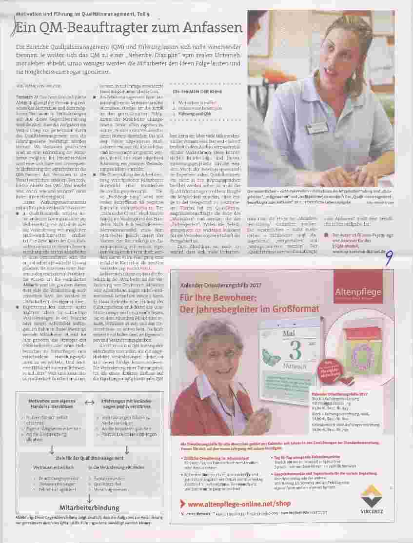 Vorschauseite 1: Motivation und Führung im Oualitätsmanagement, Teil 3 Ein QM-Beauftragter zum Anfassen
