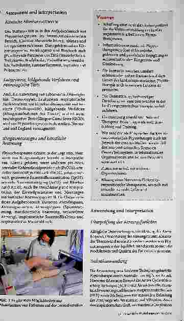 Vorschauseite 3: Intensiv und international Spezialgebiet: Kardiorespiratorische Rehabilitation