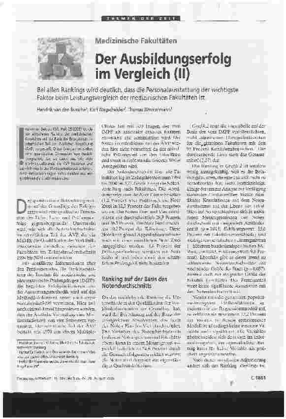 Vorschauseite 1: Der Ausbildungserfolg im Vergleich (II)
