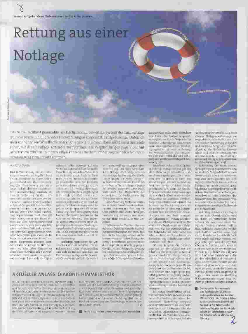 Vorschauseite 1: Rettung aus einer Notlage