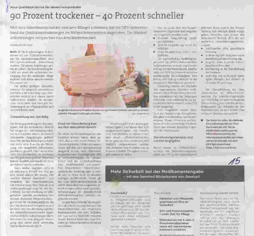 Vorschauseite 1: 90 Prozent trockener - 40 Prozent schneller