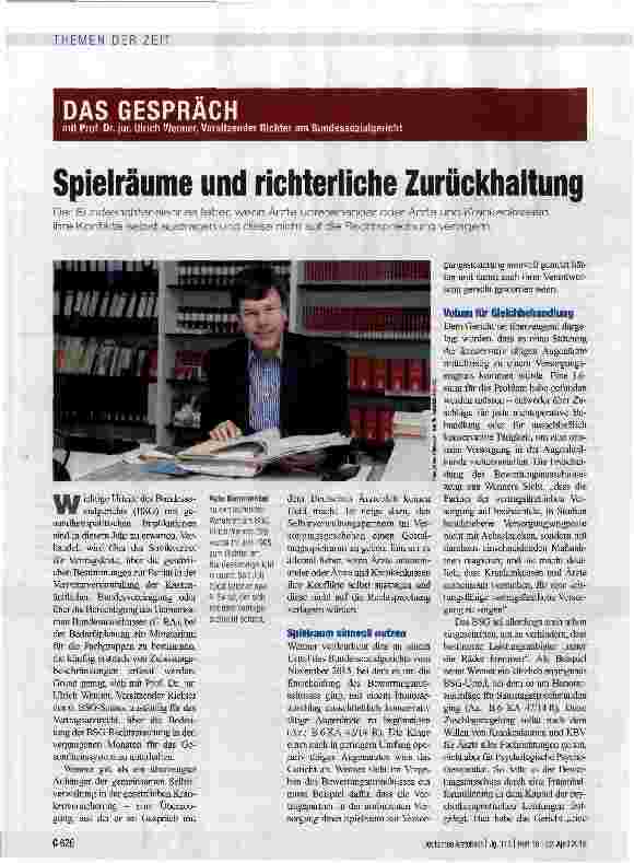 Vorschauseite 1: Spielräume und richterliche Zurückhaltung
