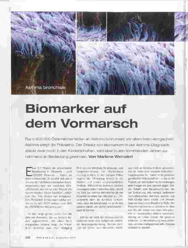 Vorschauseite 1: Biomarker auf dem Vormarsch