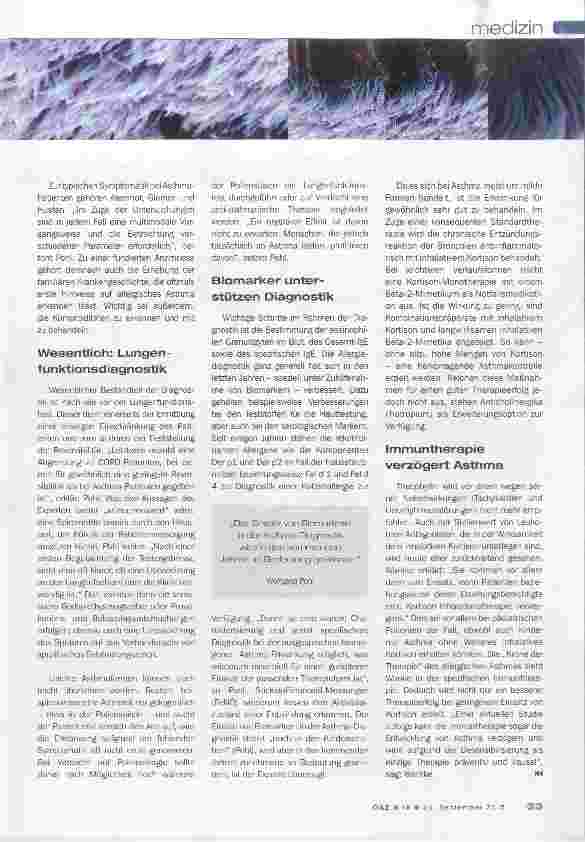 Vorschauseite 2: Biomarker auf dem Vormarsch