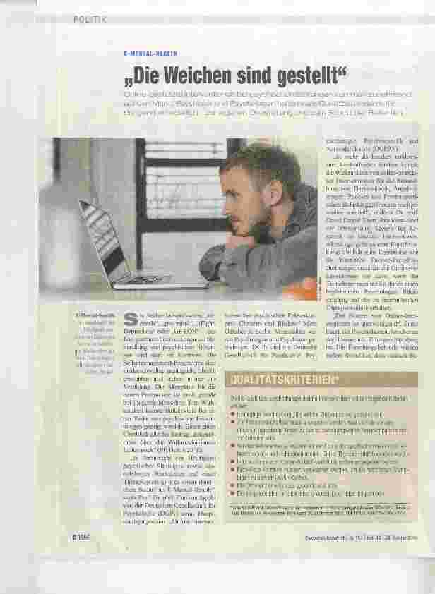 Vorschauseite 1: Die Weichen sind gesteht