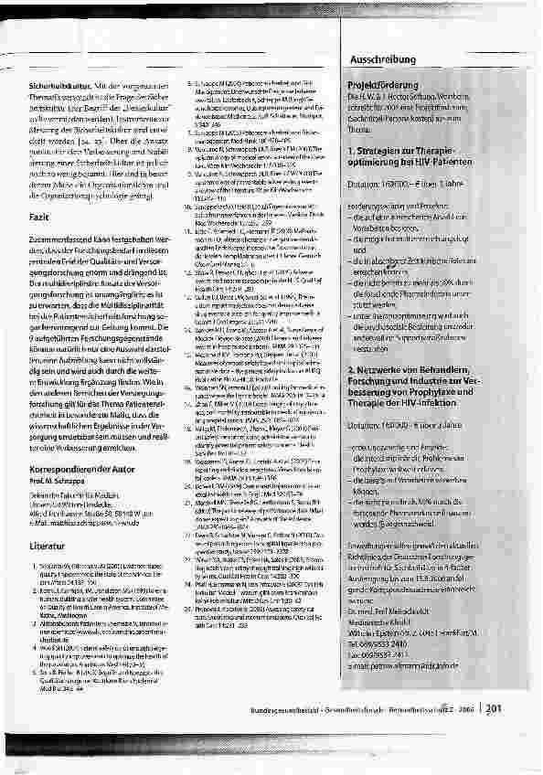 Vorschauseite 4: Patientensicherheit im Krankenhaus als Gegenstand der Versorgungsforschung