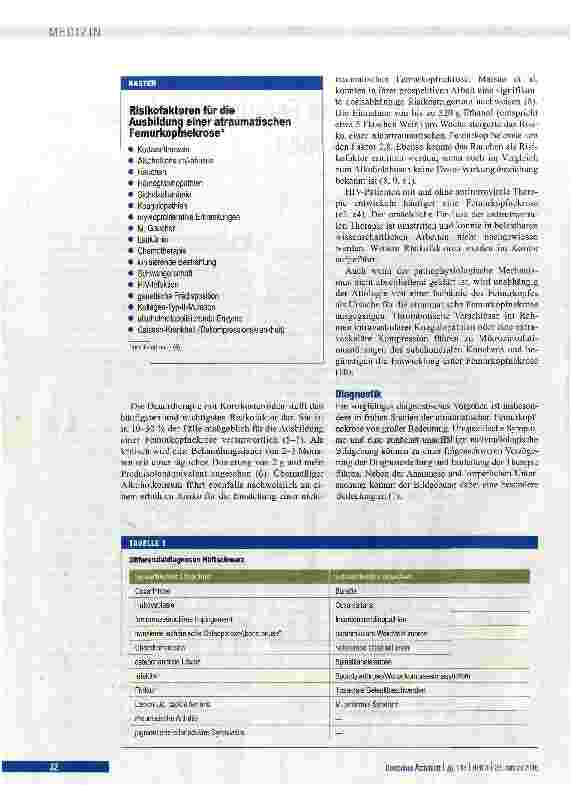 Vorschauseite 2: Atraumatische Femurkopfnekrose des Erwachsenen