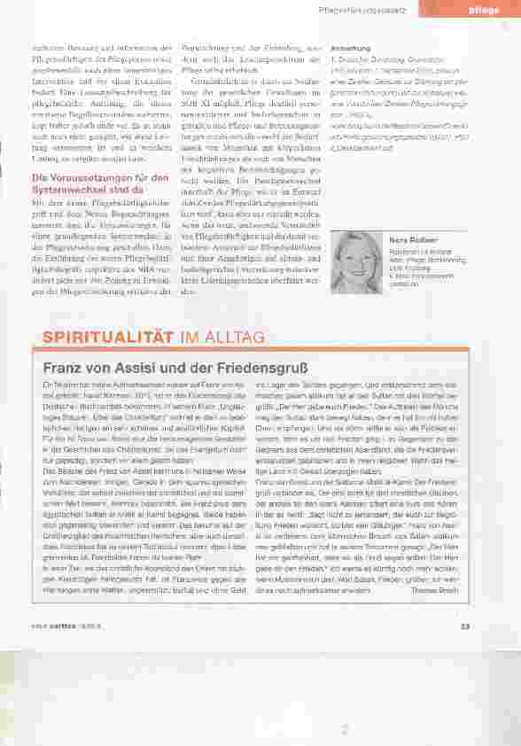 Vorschauseite 4: Neu definierte Pflegebedürftigkeit bringt Systemwechsel
