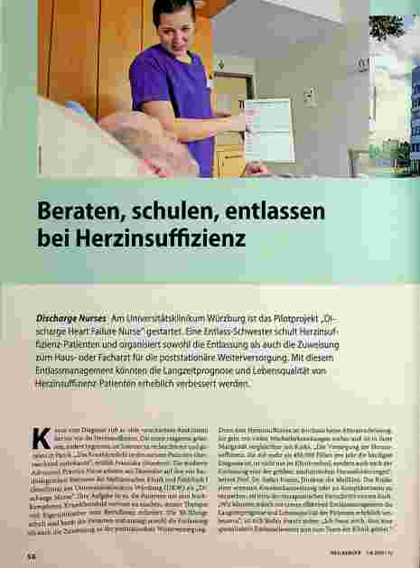Vorschauseite 1: Beraten, schulen, entlassen bei Herzinsuffizienz