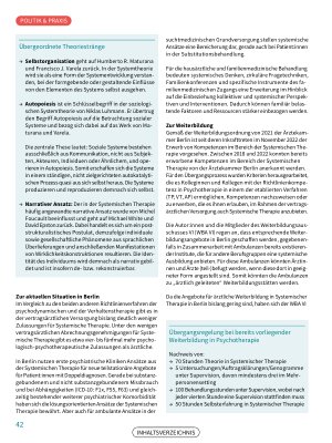 Vorschauseite 3: Systemische (Familien-)Therapie in der ärztlichen Weiterbildung und der kassenärztlichen Versorgung