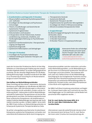 Vorschauseite 4: Systemische (Familien-)Therapie in der ärztlichen Weiterbildung und der kassenärztlichen Versorgung