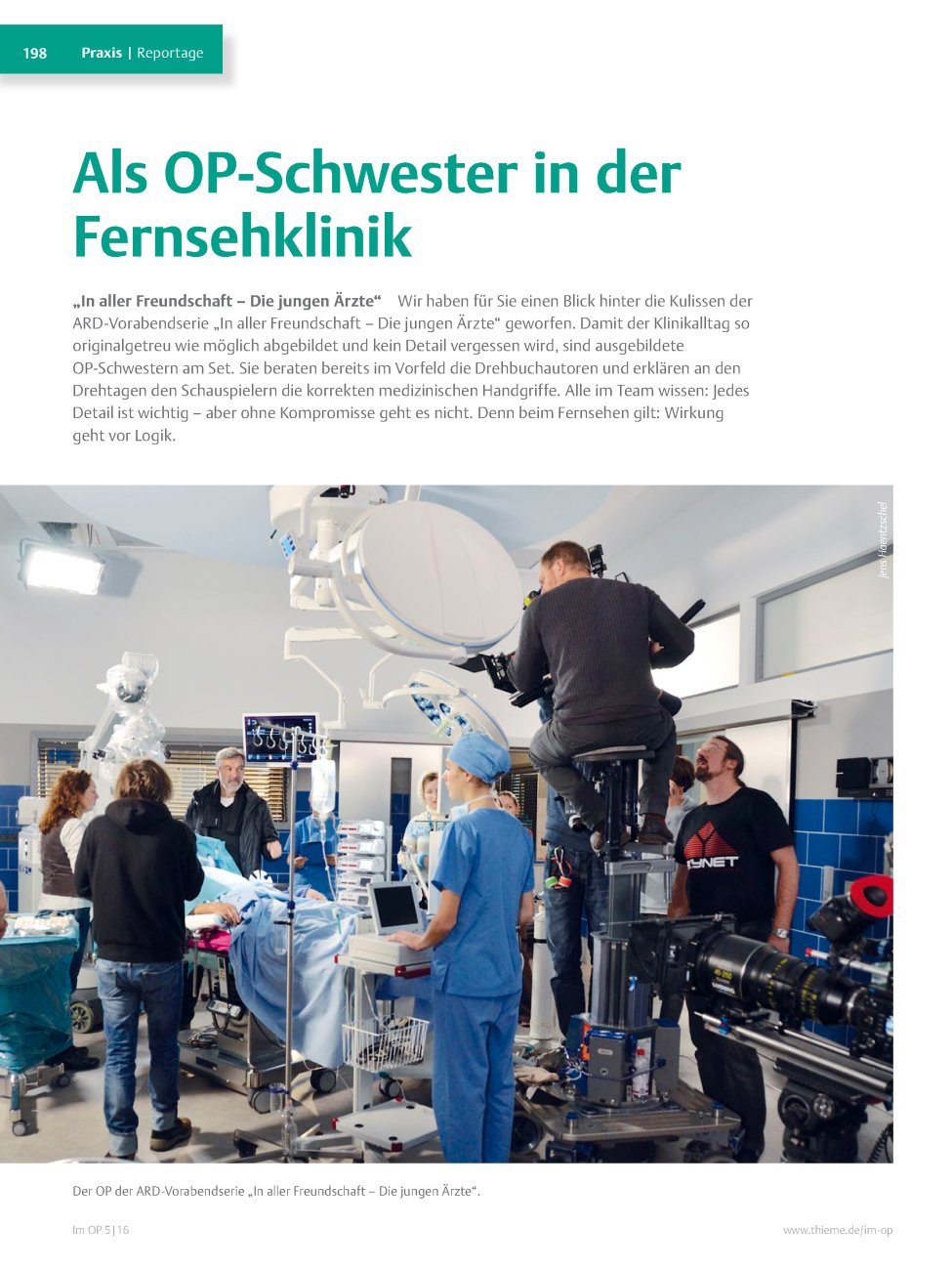 Vorschauseite 1: Als OP-Schwester in der Fernsehklinik