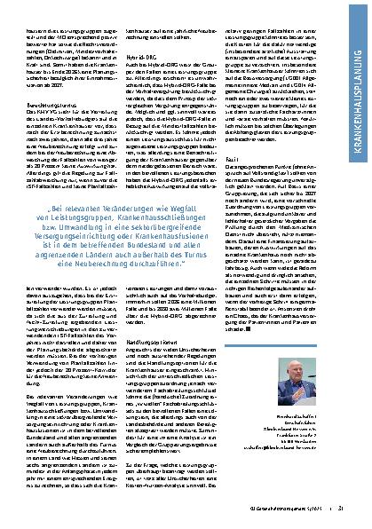 Vorschauseite 3: Leistungsgruppen und Vorhaltefinanzierung Krankenhausplanung und Krankenhausfinanzierung nach der Reform