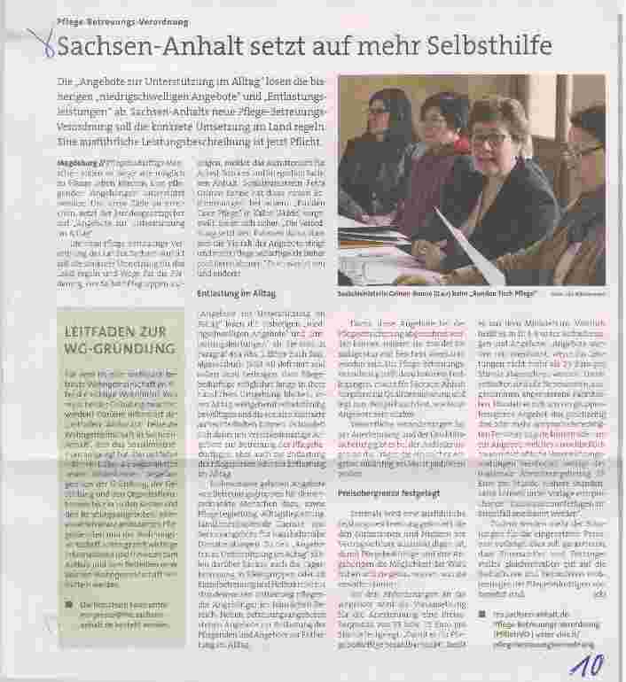 Vorschauseite 1: Sachsen-Anhalt setzt auf mehr Selbsthilfe
