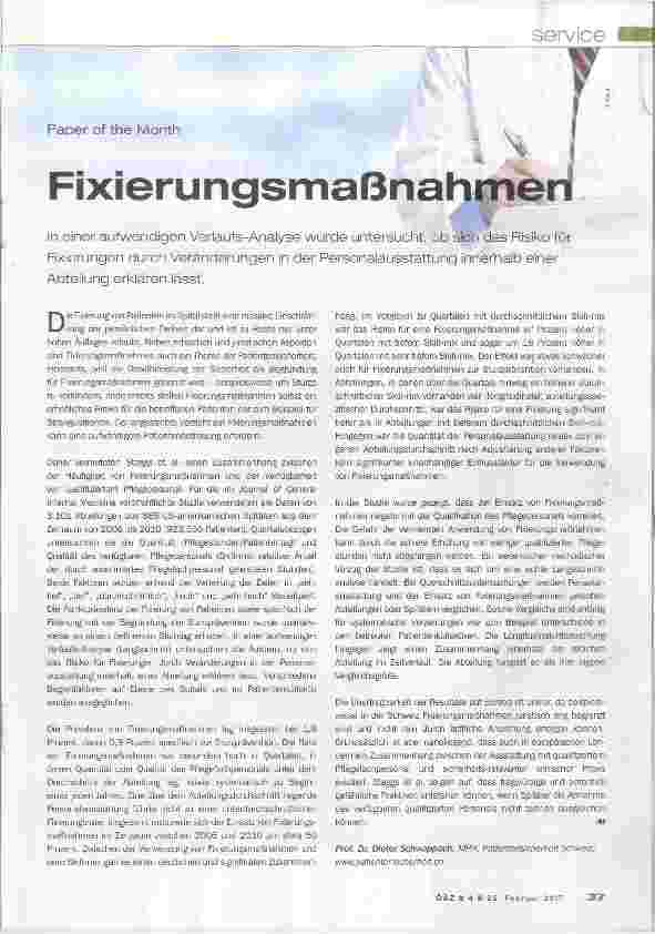 Vorschauseite 1: Fixierungsmaßnahmen