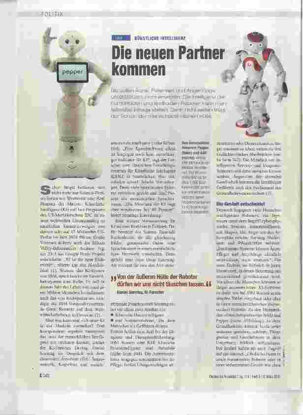 Vorschauseite 1: Die neuen Partner kommen