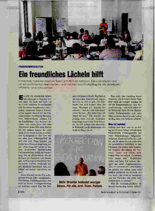 Vorschauseite 1: Ein freundliches Lächeln hilft