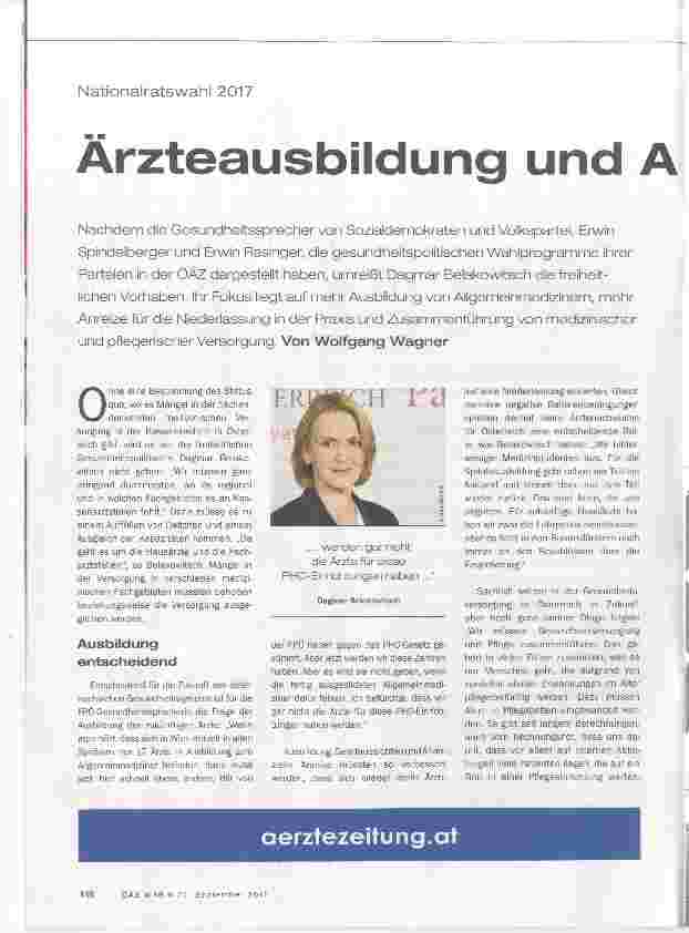 Vorschauseite 1: Ärzteausbildung und Anreiz im Fokus
