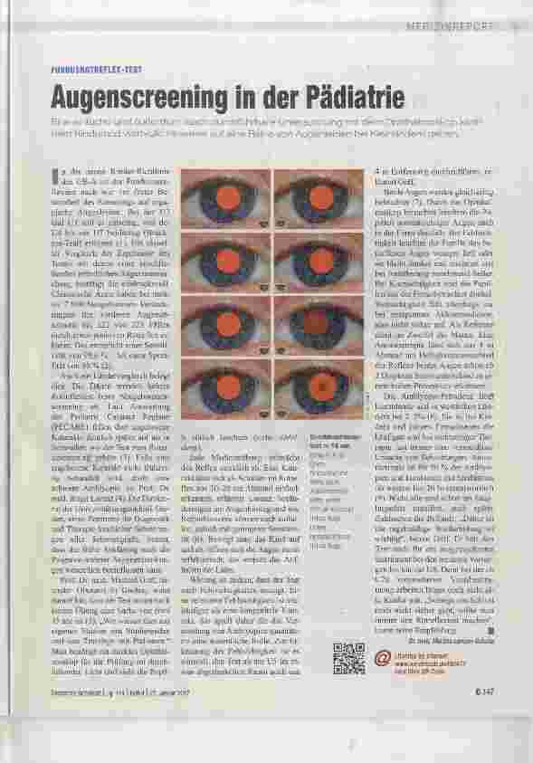 Vorschauseite 1: Augenscreening in der Pädiatrie