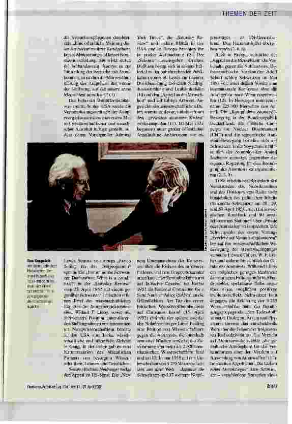 Vorschauseite 2: Appell an die Menschheit