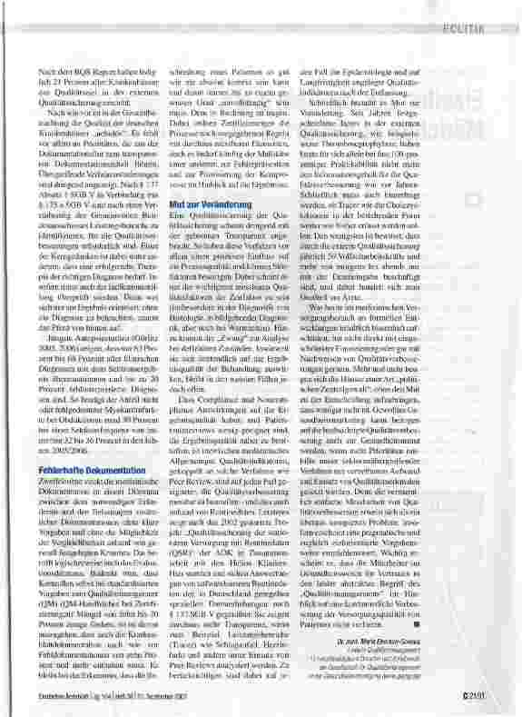 Vorschauseite 2: Nach wie vor „nebulöse Qualität