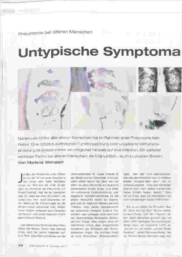 Vorschauseite 1: Untypische Symptome