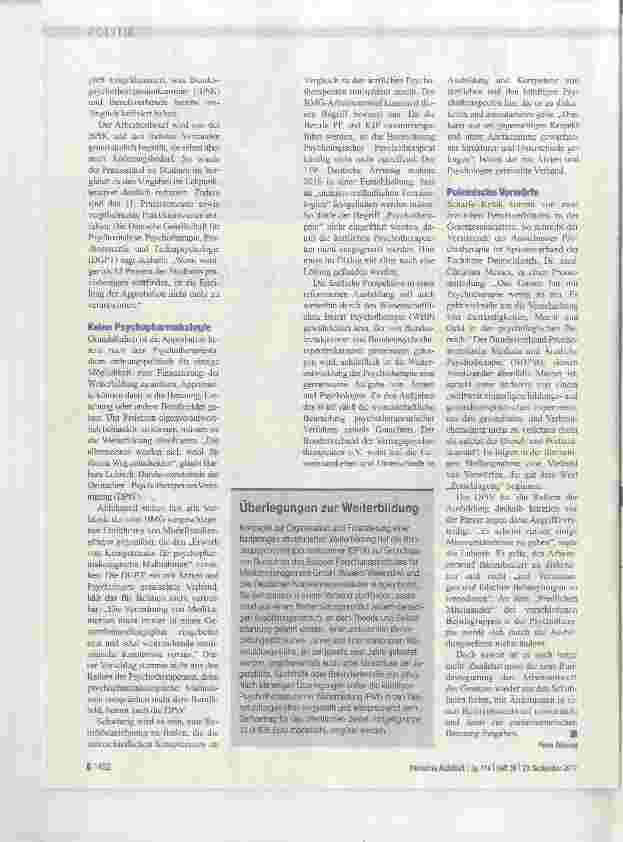 Vorschauseite 2: Faktenbasierte Diskussionen nötig